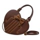 Morning Glory Violin Embroidered Heart Shaped Bag(Limited Stock/5 Colours/Full Payment Without Shipping)
